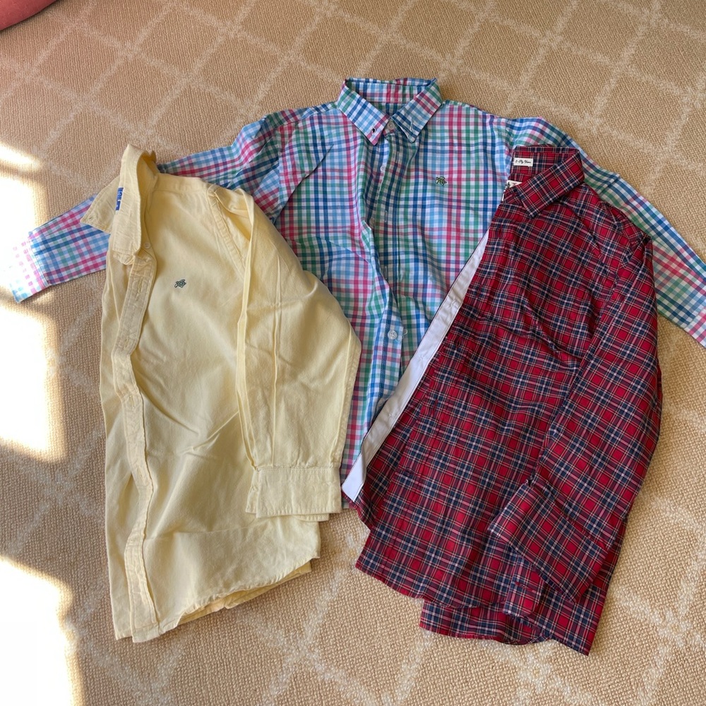 3 boys button down shirts